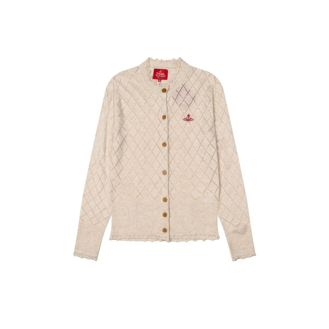 VIVI161# vivienne west wood 25FW October Tokyo show new model diamond pattern classic red label cardigan Size: 1 yard (90-110 pounds) 2 yards (110-130 pounds) 3 yards (130-150 pounds) Color: red, apricot, black